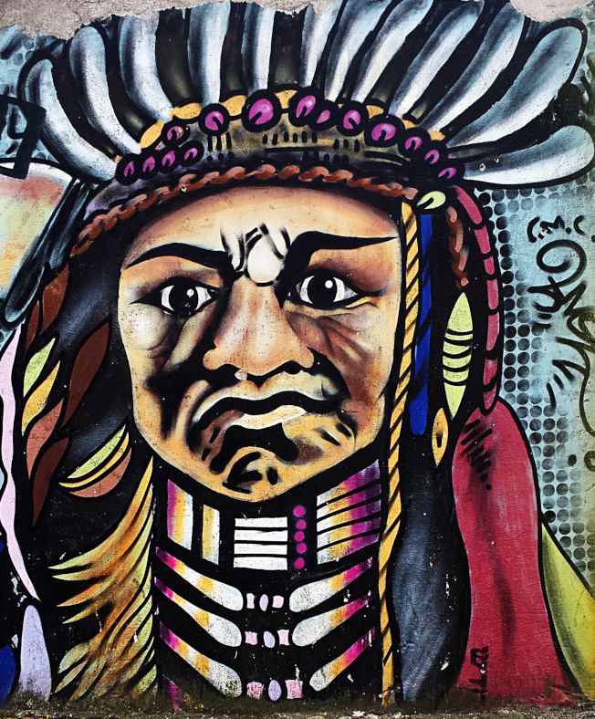 Graffiti na Rua Leonilda, Camilópolis genocidio